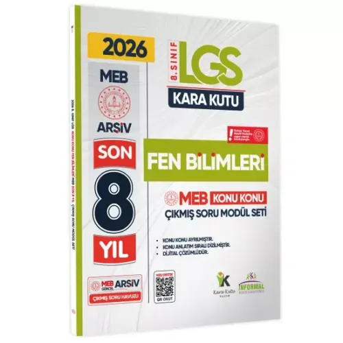 İnformal Yayınları 2026 8. Sınıf Fen Bilimleri Son 8 Yıl Konu Konu Çık