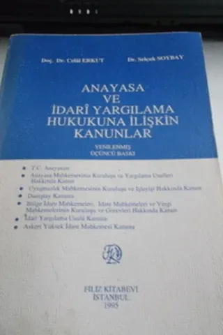 Anayasa ve İdari Yargılama Hukukuna İlişkin Kanunlar