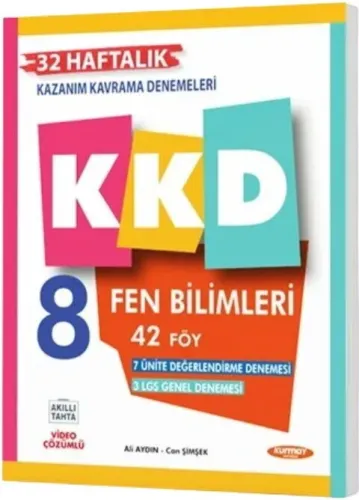 Kurmay ELT 8. Sınıf Fen Bilimleri KKD Haftalık Kazanım Kavrama Denemeleri