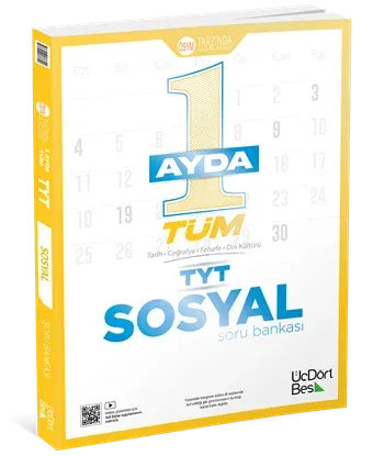 345 - 1 AYDA TÜM TYT SOSYAL SORU BANKASI