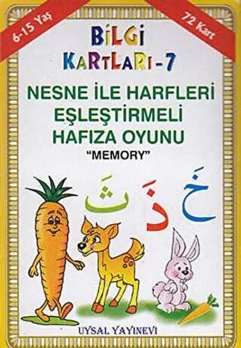 Bilgi Kartları Nesne ile Harfleri Eşleştirmeli Hafıza Oyunu