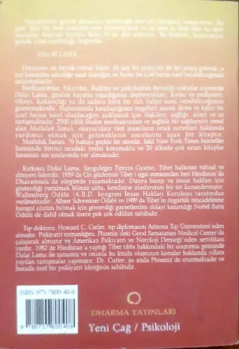 Mutluluk Sanatı Kutsal Dalai Lama ve Howard c.Cutler,M.D Dharma Yayınl