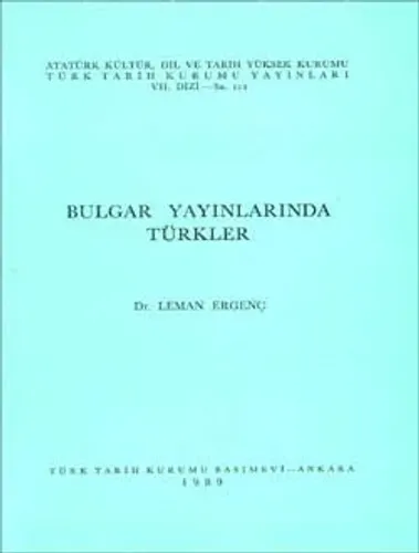 Bulgar Yayınlarında Türkler