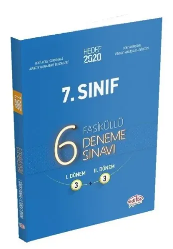 Editör Yayınları 7. Sınıf Tamamı Çözümlü 6 Deneme