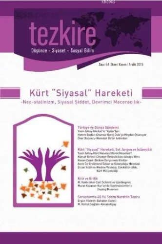 Tezkire Dergisi Sayı:54 - Kürt "Siyasal" Hareketi