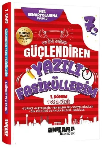 Ankara Yayıncılık 7. Sınıf Tüm Dersler 1. Dönem Güçlendiren Maarif Modeli 1. ve 2. Yazılı Fasiküllerim