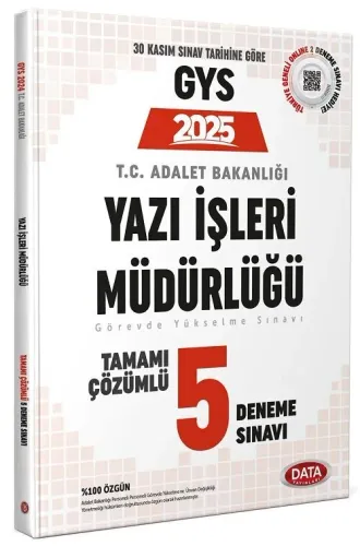 Data Yayınları 2025 Adalet Bakanlığı Yazı İşleri Müdürlüğü GYS Tamamı 