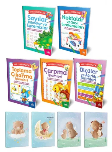 Akıllı Matematik 5li Kitap Seti ve 4 Defter-4