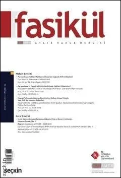 Fasikül Aylık Hukuk Dergisi Sayı: 115 Haziran 2019