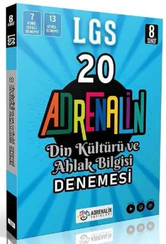 Adrenalin Yayınları 8. Sınıf LGS Din Kültürü ve Ahlak Bilgisi 20 Branş Denemesi
