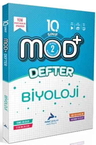 Paraf Yayınları 10. Sınıf Biyoloji MOD Defter