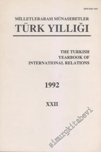 Milletlerarası Münasebetler Türk Yıllığı 1992 - XXII -        1995