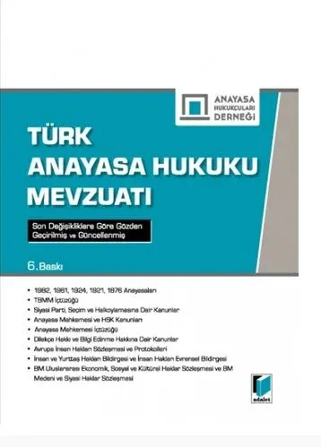Türk Anayasa Hukuku Mevzuatı