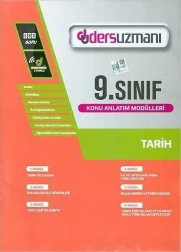 Ders Uzmanı Yayınları 9. Sınıf Tarih Konu Anlatım Modülleri