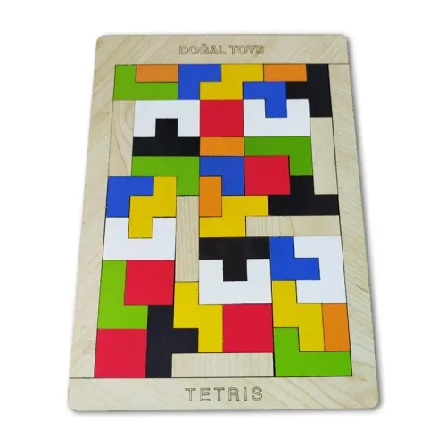 Ahşap Tetris Zeka Oyunu - Halkkitabevi