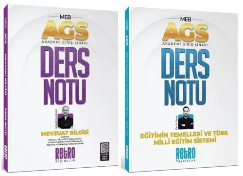 Retro Yayıncılık MEB AGS Ders Notu 2'li Set