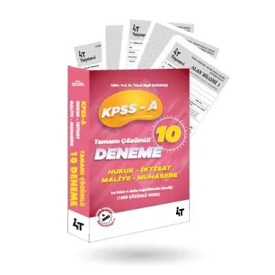 Kpss-A Tamamı Çözümlü 10 Deneme
