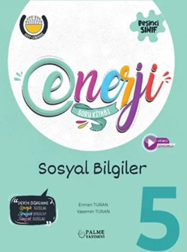 Palme Yayınları 5. Sınıf Sosyal Bilgiler Enerji Soru Kitabı
