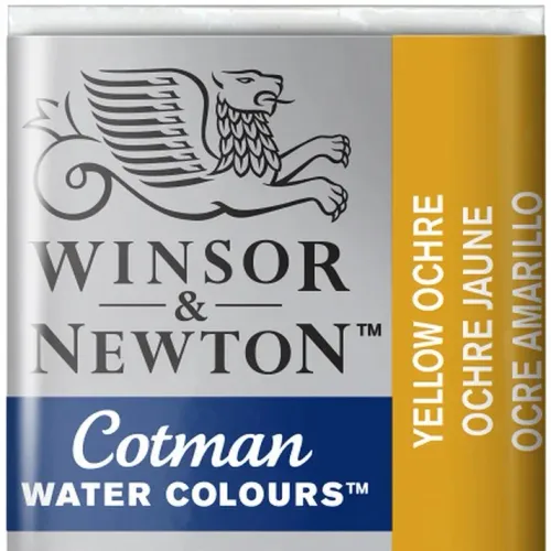 Winsor & Newton Cotman Sulu Boya Yarım Tablet Yellow Ochre 744