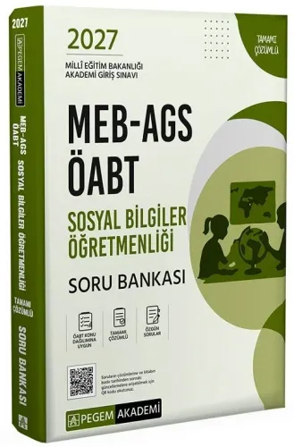 Pegem Yayınları 2027 MEB AGS ÖABT Sosyal Bilgiler Öğretmenliği Tamamı 