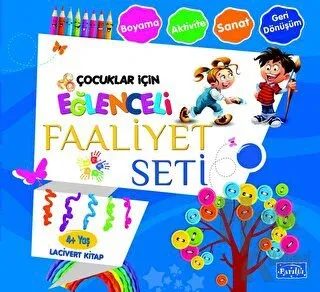Eğlenceli Faaliyet Seti Lacivert Kitap – 4 Yaş Üzeri - Halkkitabevi