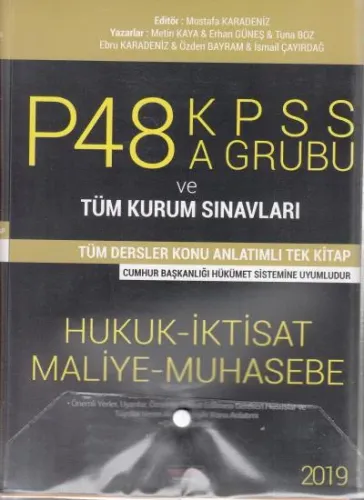 P48 KPSS A Grubu ve Tüm Kurum Sınavları