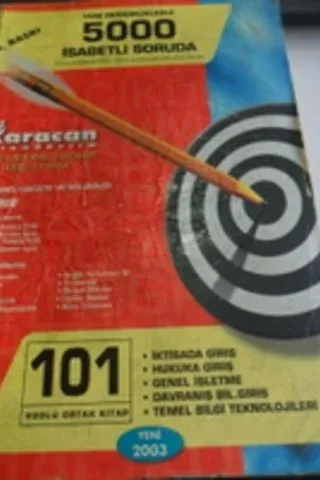 1.Sınıf İktisat 101 Kodlu Ortak Kitap