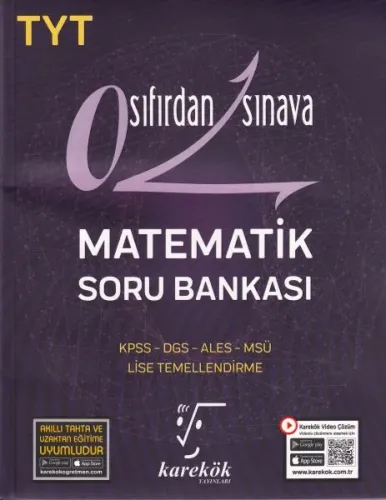 Karekök TYT Sıfırdan Sınava Matematik Soru Bankası (Yeni) %21 indiriml