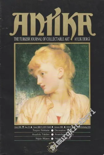 Antika Aylık Dergi -The Turkish Journal of Collectable Art - Ocak 1988; Sayı: 33