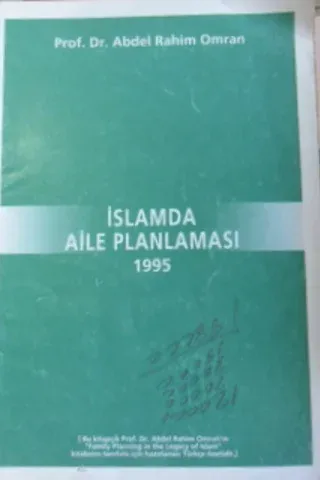 İSLAMDA AİLE PLANLAMASI 1995