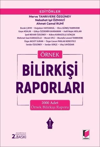 Örnek Bilirkişi Raporları Merve Tanrıvere Özgüney