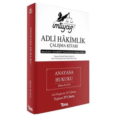 Adli Hakimlik Çalışma Kitabı Anayasa Hukuku
