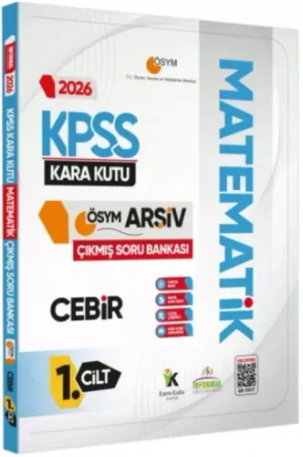 İnformal Yayınları 2026 KPSS MATEMATİK Kara Kutu 1.Cilt CEBİR Çıkmış Soru Bankası Konu Özetli Dijital Çözümlü