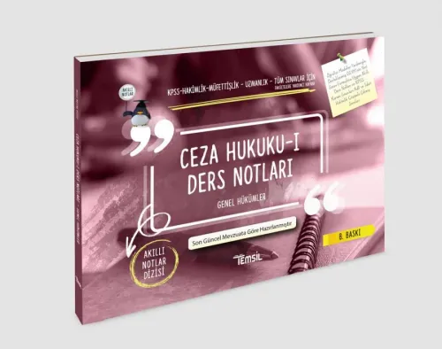 CEZA HUKUKU - I GENEL HÜKÜMLER