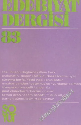 Soyut Aylık Edebiyat Dergisi - Sayı: 83      Eylül