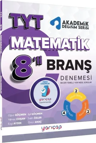 YarıÇap Yayınları TYT Matematik 8'li Branş Denemesi