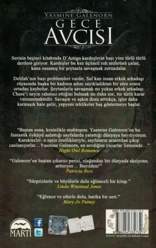 Gece Avcısı Yasmine Galenorn Martı Yayınevi %52 indirimli