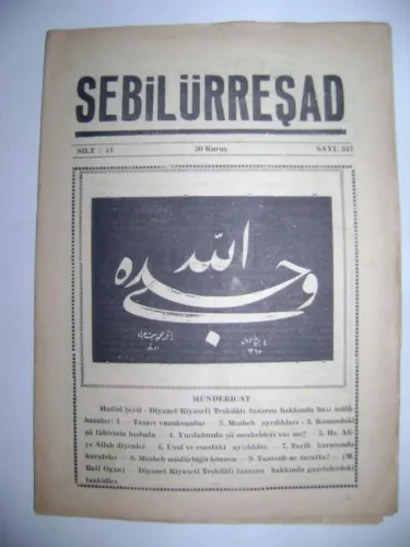 Sebilürreşad Sayı : 347 Cilt : 14