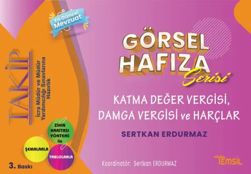 TAKİP Görsel Hafıza Serisi Katma Değer Vergisi - Damga Vergisi - Harçl