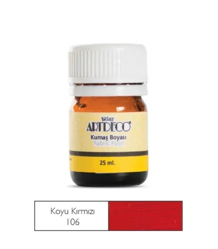 Artdeco Kumaş Boyası 25ml Koyu Kırmızı 106