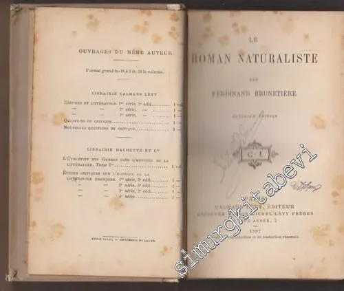 Le Roman Naturaliste -