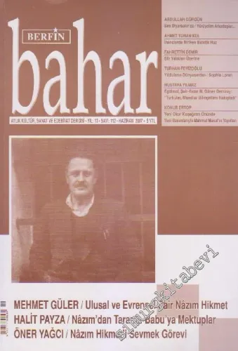 Berfin Bahar Kültür, Sanat ve Edebiyat Dergisi  - Sayı: 112    13  Haziran