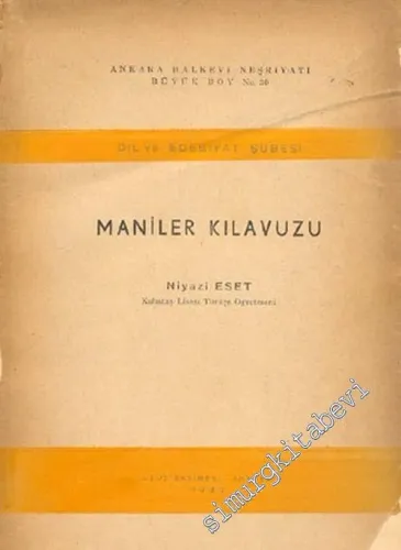 Maniler Kılavuzu -        1947