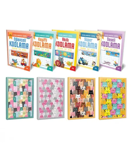 Kodlamaya Giriş 5li Kitap Seti ve 4 Defter - Halkkitabevi