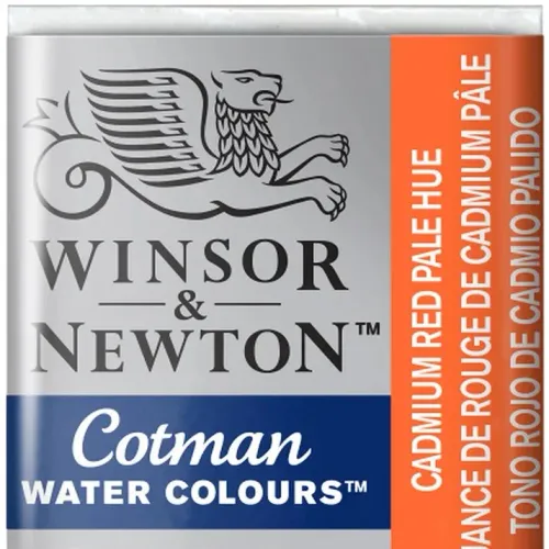 Winsor & Newton Cotman Sulu Boya Yarım Tablet Cadmium Red Pale Hue 103