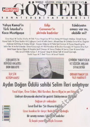 Hürriyet Gösteri Sanat Edebiyat Dergisi - Sayı: 307 1 Temmuz - Ağustos