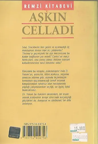 Aşkın Celladı İrvin D. Yalom Remzi Kitabevi %43 indirimli