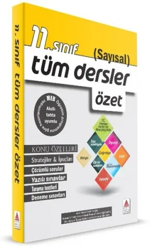 Delta 11. Sınıf Sayısal Tüm Dersler Özet