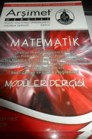 Matematik Modüler Dergisi Sayı: 2