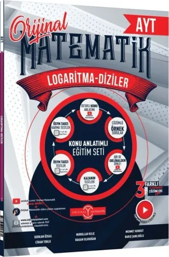Orijinal Yayınları AYT Matematik Logaritma Diziler Konu Anlatımlı